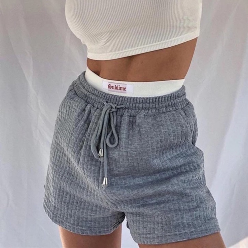 Princess Polly Grey Frankie shorts